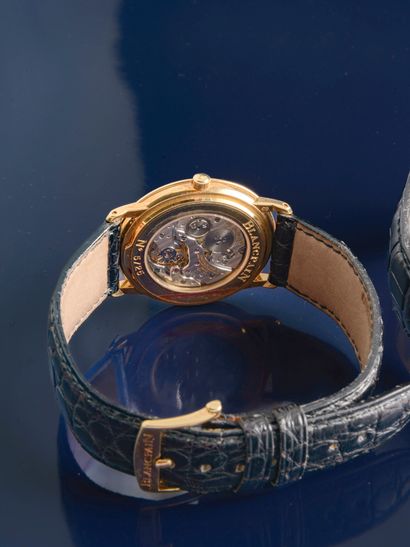 BLANCPAIN , édition limitée à 25 exemplaires
Coffret contenant deux montres en or...