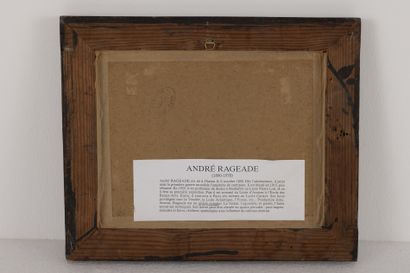 null André RAGEADE (1890-1978)
The Toilet 
Oil on card signed lower left. 
Size:...