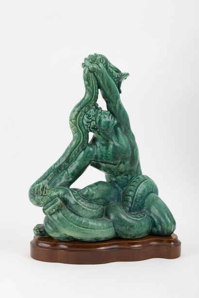 Hercule au serpent
Sculpture en céramique...