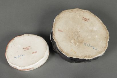 null Edouard-Marcel SANDOZ (1881-1971) et Théodore HAVILAND
Deux boites en porcelaine...