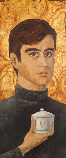 CHANABAS (XXème siècle) 
Portrait d'homme...