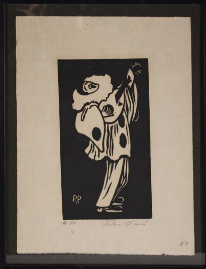 null Roland PARIS (1894-1945) 
Ensemble de 8 gravures sur bois et linogravures.