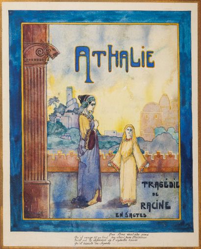 null Ecole Art Nouveau 
Trois projets d'affiches encadrées : Expédition du Pourquoi...