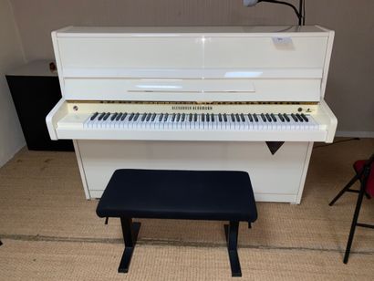 null 1 upright piano ALEXANDER HERMAN white lacquered