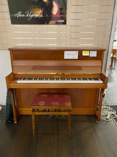 1 upright piano PLEYEL P118 in cherry wood...