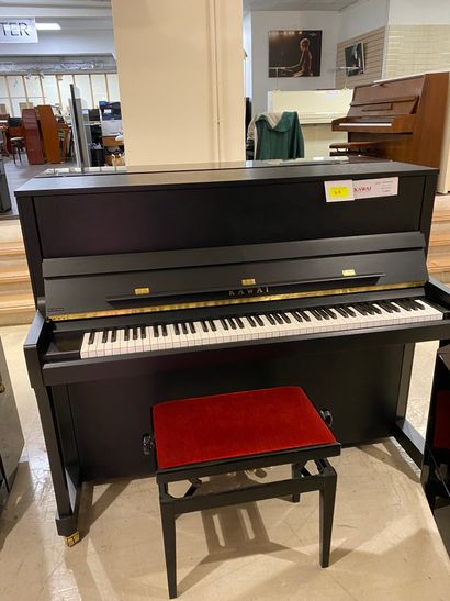 1 upright piano KAWAI E300 black matte 121cm,...