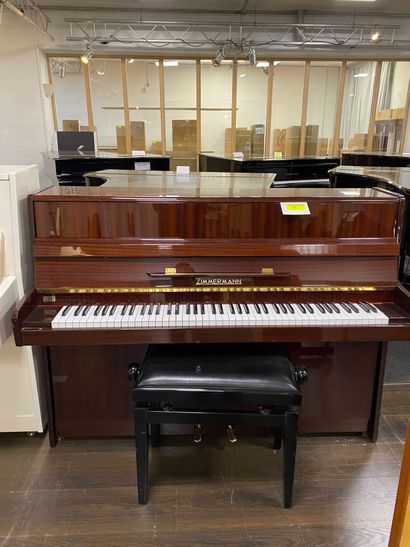 1 ZIMMERMAN upright piano in mahogany, 107...