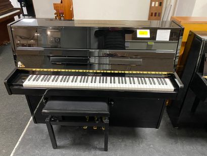 1 upright piano SCHULMANN 113M glossy black...