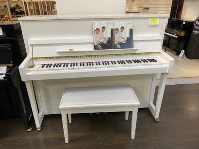 null 1 upright piano FRIDOLIN SCHIMMEL Tradition F.121 bright white 121cm, serial...