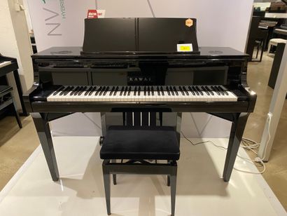 null 1 piano droit numérique KAWAI NV-10S noir brillant 
97 x 148 cm