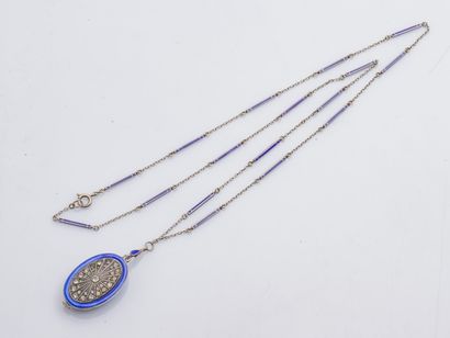 DIDISHEIM-GOLDSCHMIDT Fils & Co around 1925
Chain and watch-pendant in silver (925...