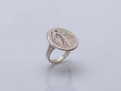 Silver intaglio ring (800 thousandths) reproduction...