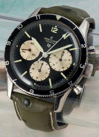 BREITLING/ LIP (CHRONOGRAPHE COPILOT RÉF.765), vers 1960 Chronographe d'aviateur...