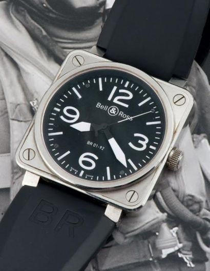 BELL & ROSS (INSTRUMENT BR 01-92 S/ TYPE AVIATION MILITARY), vers 2009 Grande montre...