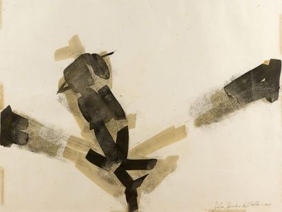 Julio ROSADO DEL VALLE (1922-2008) Composition, 1962 Aquarelle sur papier, signé...