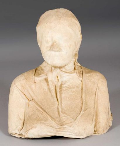 Olivier BRICE (né en 1933) Hommage à Pompeï, buste de femme Sculpture en platre et...