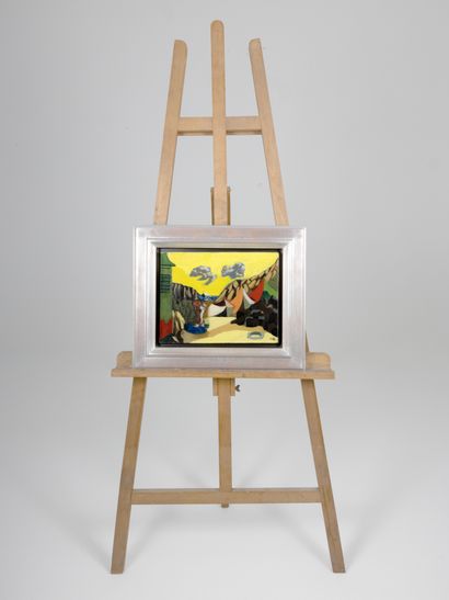 Jean LURCAT (1892-1966) Jean LURCAT (1892-1966)
Bather in a landscape, 1931
Oil on...