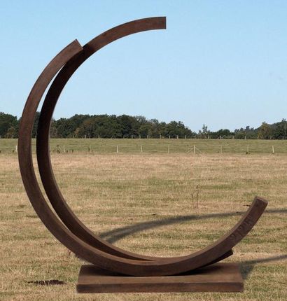 Bernar VENET, né en 1941 Deux arcs de 212,5°, 1988 Sculpture en acier, titré sur...