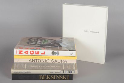 null 7 volumes monographies Antonio Saura, Andres Nagel, Mikio Watanabe, Waldberg...