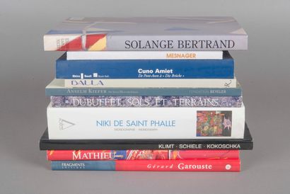 null 10 volumes monographies dont Niki de Saint Phalle, Jean Dubuffet, Solange Bertrand,...