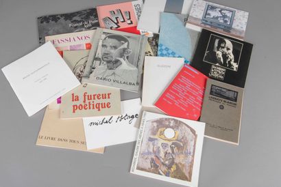 null Lot de catalogues d'exposition et documentation dont Jérome Mesnager, Georges...
