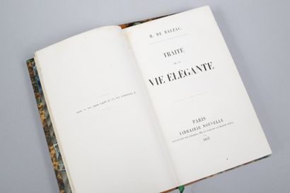 null Honoré de BALZAC. Ensemble de deux éditions originales en reliure identique...