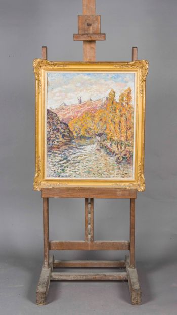 null Adolphe CLARY-BAROUX (1865-1933)
Vue de Crozant, Creuse 
Huile sur toile signée...