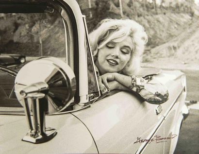 Georges BARRIS (né en 1928) Marilyn Monroe dans une Chrysler blanche, 1962 Tirage...
