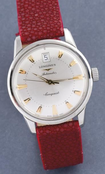 LONGINES (CONQUEST DATE - RÉÉDITION 1958), vers 2001 Réédition de la montre de sport...