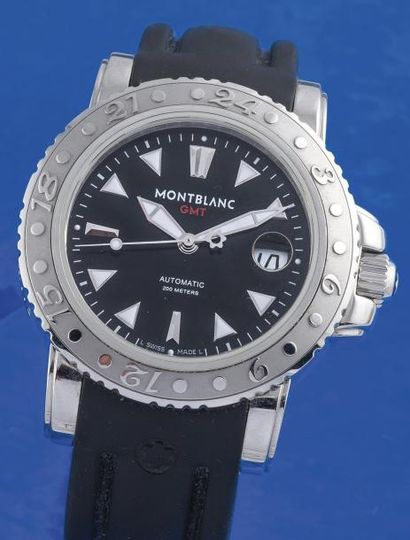 MONTBLANC (SPORT XL - GMT / STAR RÉF. 7061), vers 2007 Montre de plongeur GMT (double...
