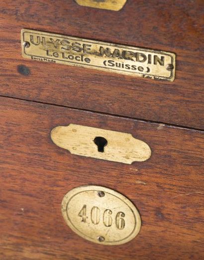 ULYSSE NARDIN (CHRONOMÈTRE DE MARINE DEUX JOURS N° 3775), vers 1940 Chronomètre de...
