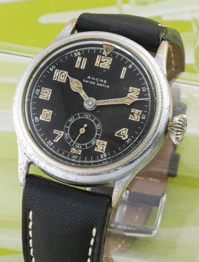 ANCRE swiss Watch (MONTRE PILOTE - LUFTWAFFE N° 23883), vers 1937 Montre d'aviateur...