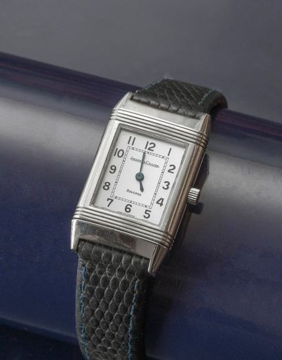 JAEGER-LECOULTRE (REVERSO LADY - ACIER RÉF. 260.8.08), vers 2002 Montre de dame à...