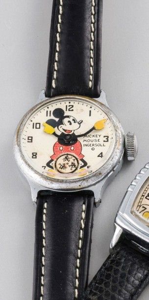 INGERSOLL (MICKEY MOUSE - RONDE), vers 1938 Une des premières production de la montre...