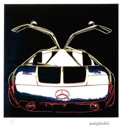 D'après Andy WARHOL (né en 1928-1987) Mercedes Estampe signée dans la planche et...
