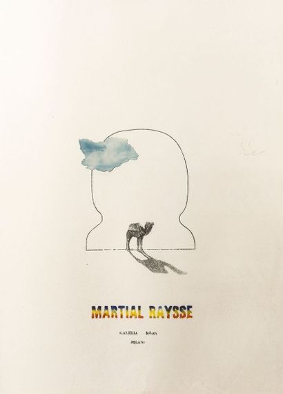 Martial Raysse (Né en 1936) Sans titre Estampe et collage sur papier 72 x 51 cm à...