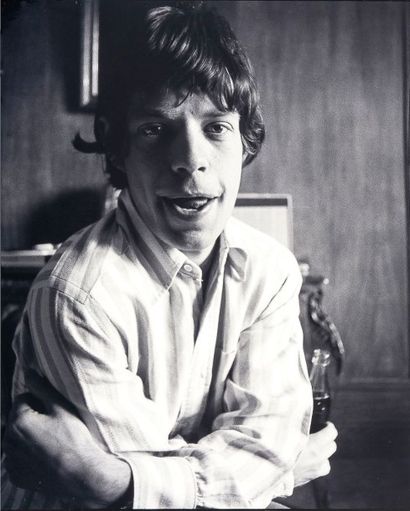 Jean Claude SAUER (1935-2013) Mick Jagger en mars 1962 Photographie en noir et blanc...