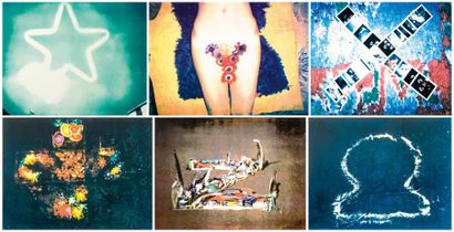 Martial RAYSSE (né 1936) Ensemble de six photographies en couleurs sous Plexiglas...