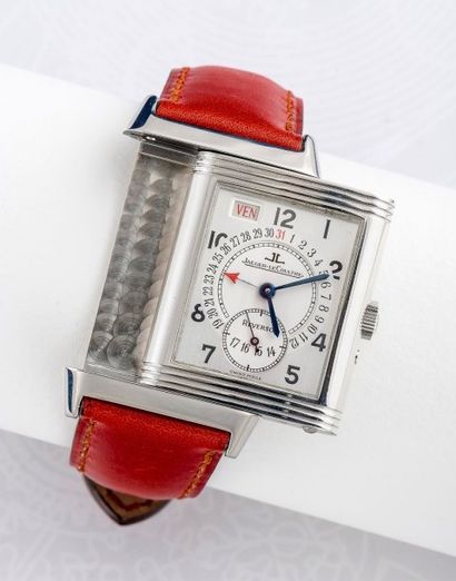 JAEGER-LECOULTRE (Reverso Grande Taille Day Date réf.270.840.36), vers2002 Rare montre...