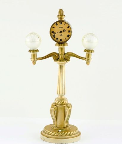 JAEGER (Lampadaire électrique - Lampe), vers 1965 Rare version de la pendulette de...