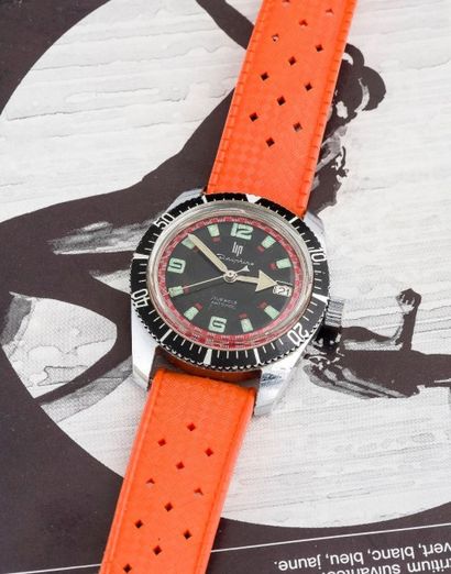 LIP (SPORT PLONGEUR - DAUPHINE ANTICHOC), vers 1970
Une des rares montres de plongé...