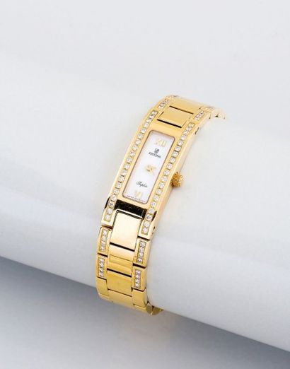 FESTINA (SAPHIR OR JAUNE DIAMANTS)
Bracelet montre de femme en or jaune 18 carats...