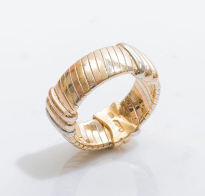 CARTIER Bague en or de trois couleurs 18 carats (750 millièmes) formant un anneau...