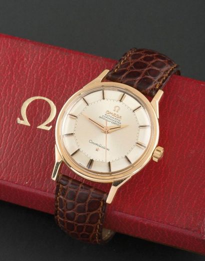 OMEGA (Constellation Chronomètre - or rose réf. 167005/6 SC), vers 1962

Rare montre...