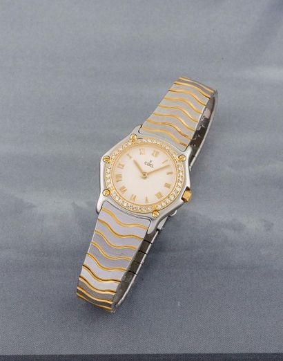 EBEL (1911 LADY - LUNETTE OR & DIAMANTs REF. 166902-X), vers 2002 

Montre sportive...