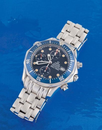 OMEGA (Chronographe Seamaster Professional-diver 300 M réf. 2598.80.00), vers 1985...