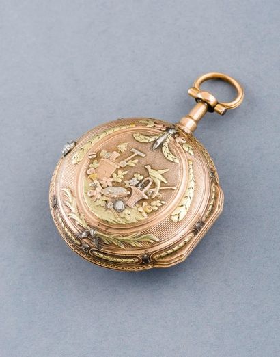 FORTIN à Paris (MONTRE à COQ - N° 773), vers 1780 

Montre de poche en or rose 18...