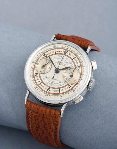 ANGELUS (chronographe Pilote / Anti-Magnetique), vers 1950 

Rare chronographe de...