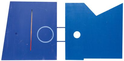 Roger NEYRAT 

«Fusion coplanale», diptyque

Acrylique sur panneau

61 x 118 cm 