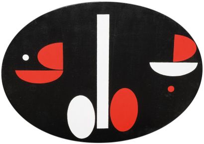 Roger NEYRAT 

«Fixation symbolique d’ovales en frénésie», 1999

Acrylique sur panneau

55...